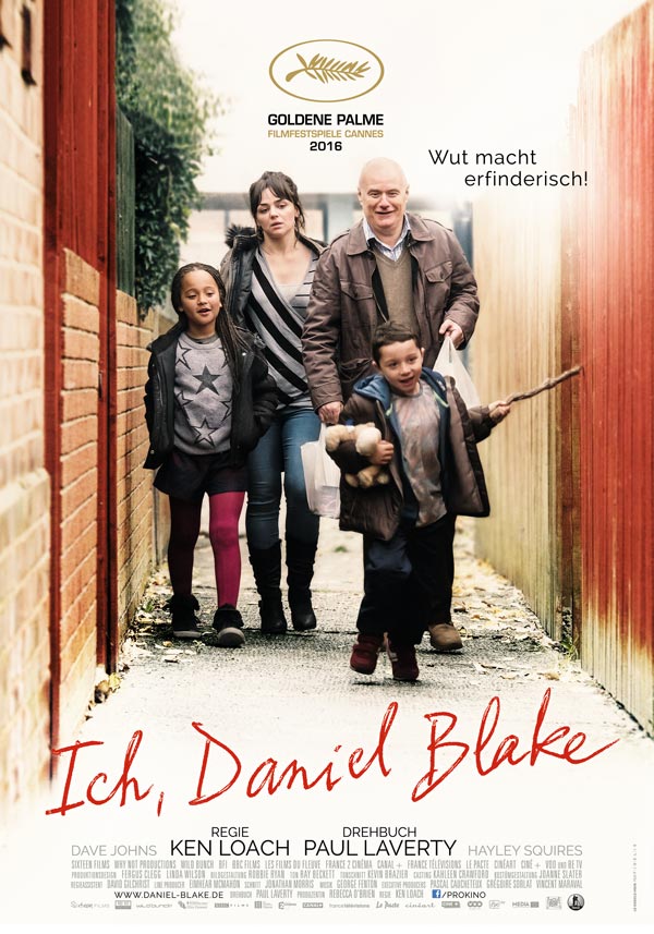 Filmplakat: Ich, Daniel Blake - Vom Kampf des „kleinen Mannes“ um Sozialhilfe