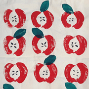 gedruckte Äpfel
