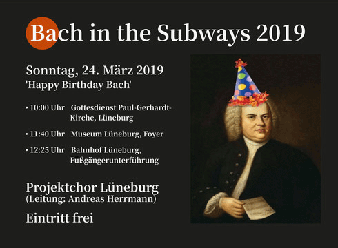 Bach mit Karnevalshütchen