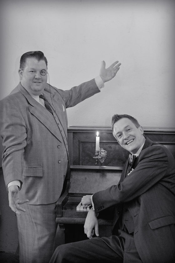 Herr Könnig und Matthias Moldenhauer am Klavier